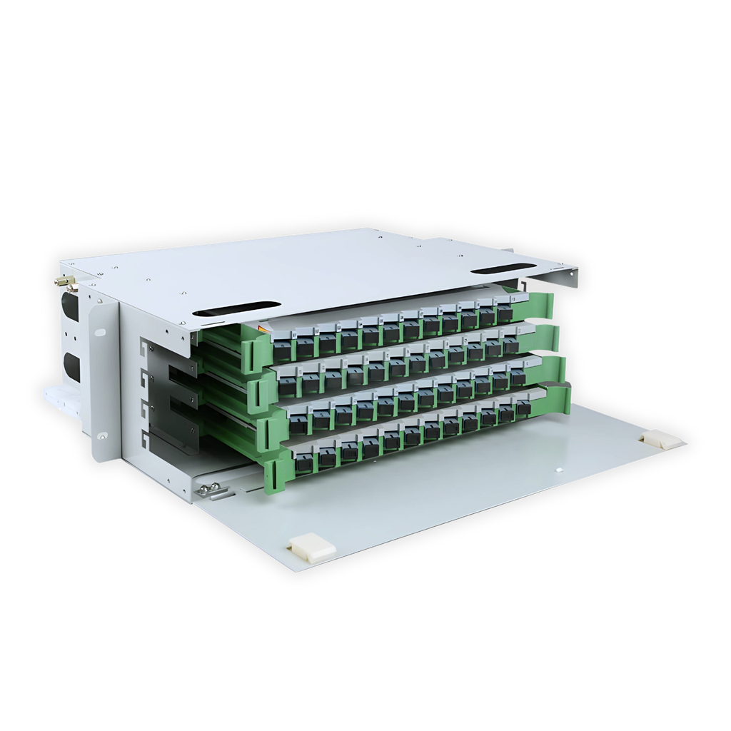 ODF PATCH PANEL 48 HILOS 19INCH NETSO 3RU SC/APC ST-F406