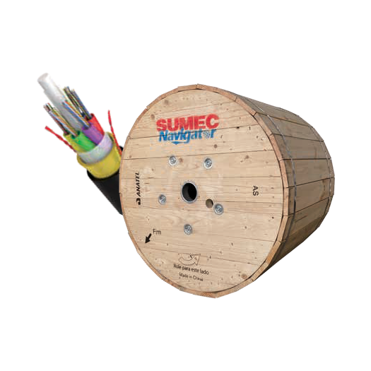 FIBRA OPTICA ADSS 12 HILOS G652D SPAN100 4KM SUMEC